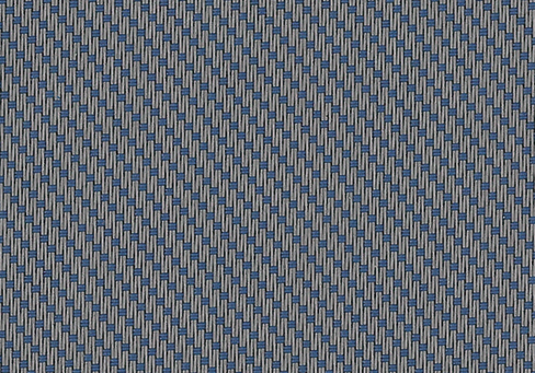 Screens uitgevoerd met grijs-donkerblauw doek voor een stijlvolle uitstraling